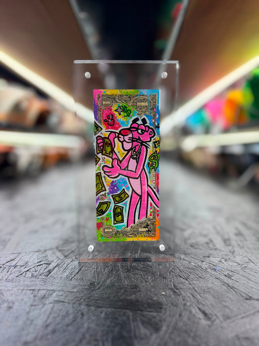 Pink Panther $2 Dollar Bill Art 10.6