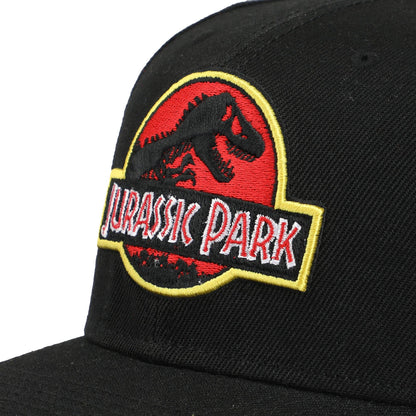 Jurassic Park Embroidered Snap Back Black Dad Hat for Men - Shop Cool Tricks