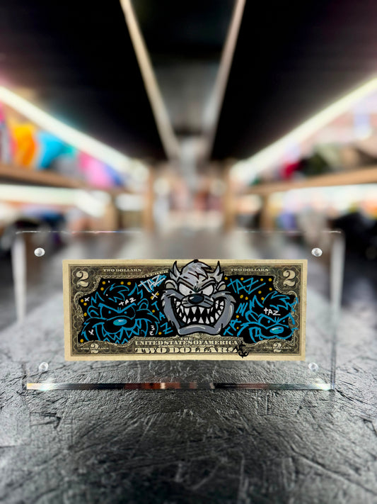 Taz $2 Dollar Bill Art 3.0