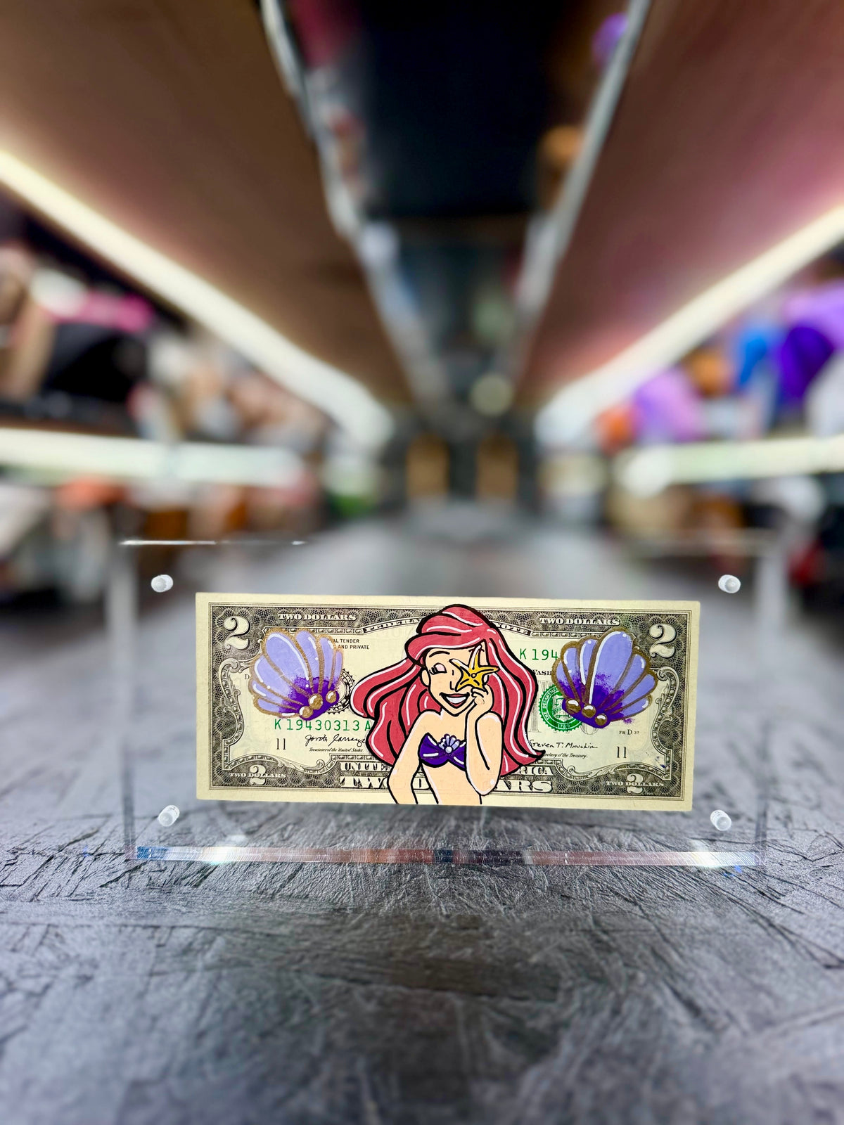 Ariel $2 Dollar Bill Art 1.0
