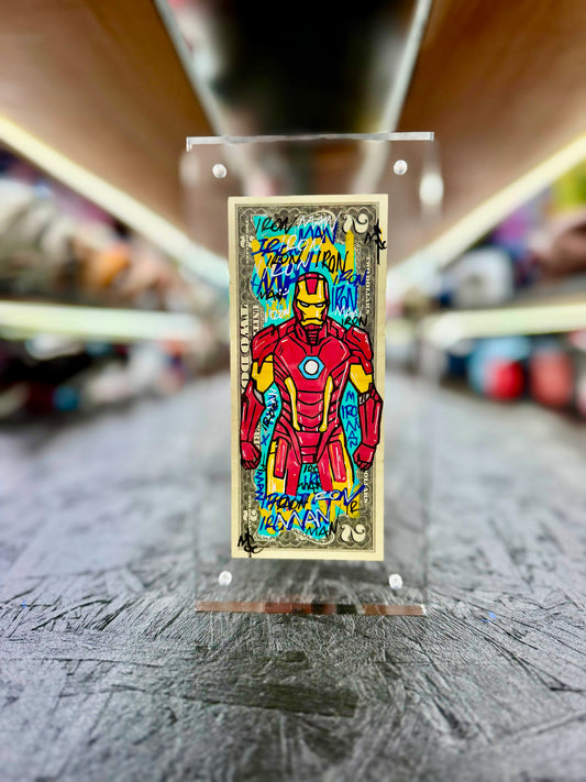 Iron Man $2 Dollar Bill Art