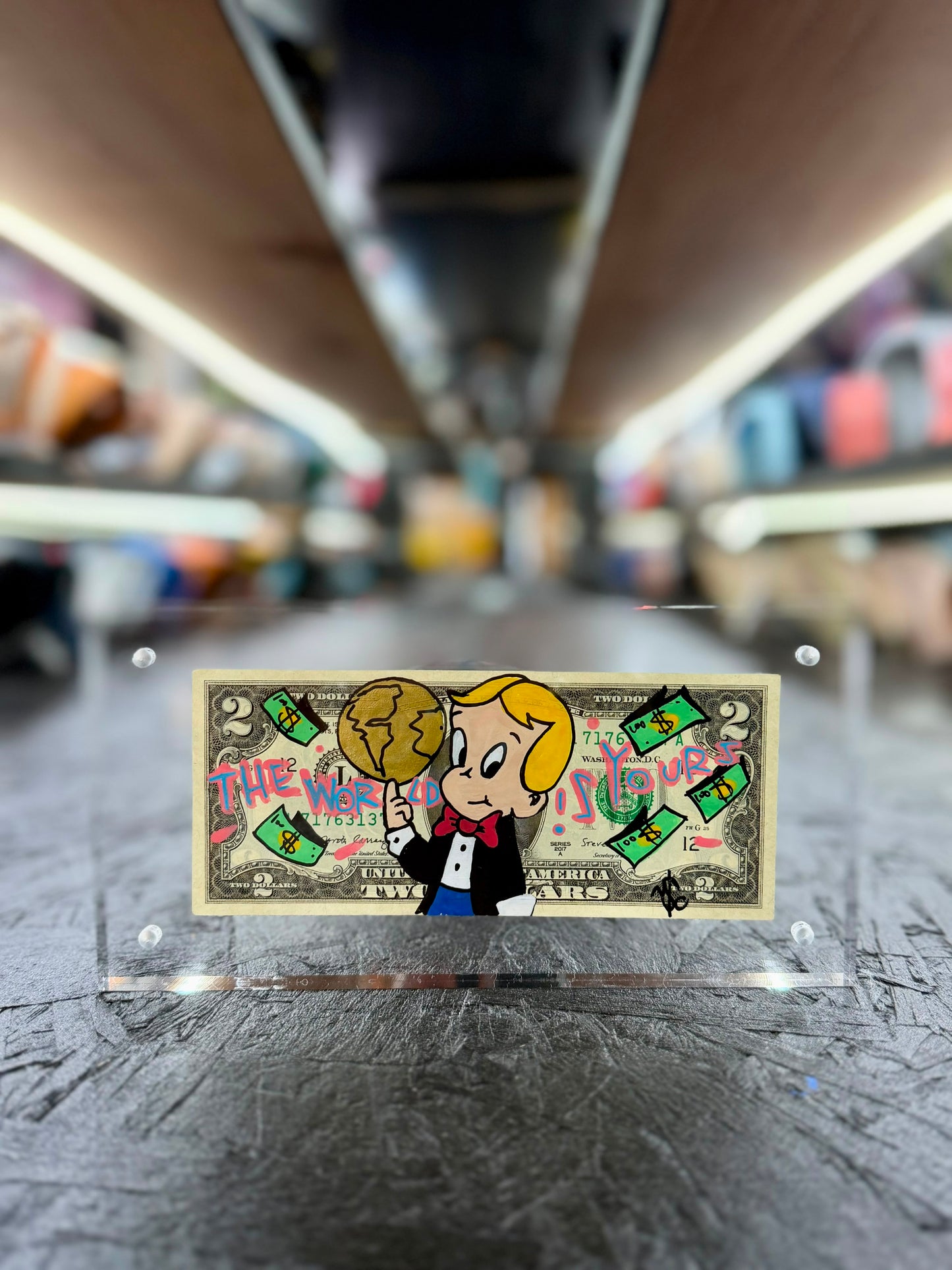 Richie Rich $2 Dollar Bill Art 4.0