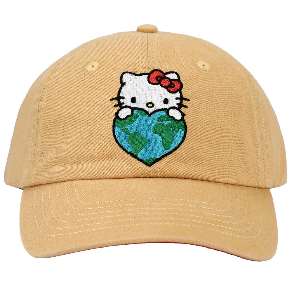 Hello Kitty Earth Day Embroidered Hat