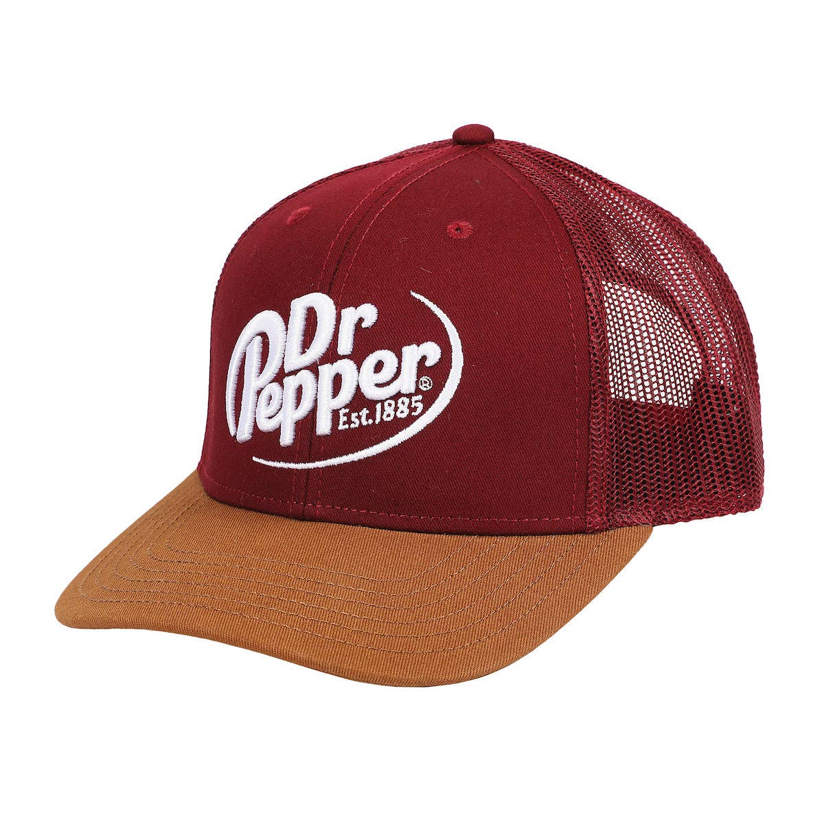 Dr Pepper Classic Logo Adult Mesh Trucker Cap - Shop Cool Tricks
