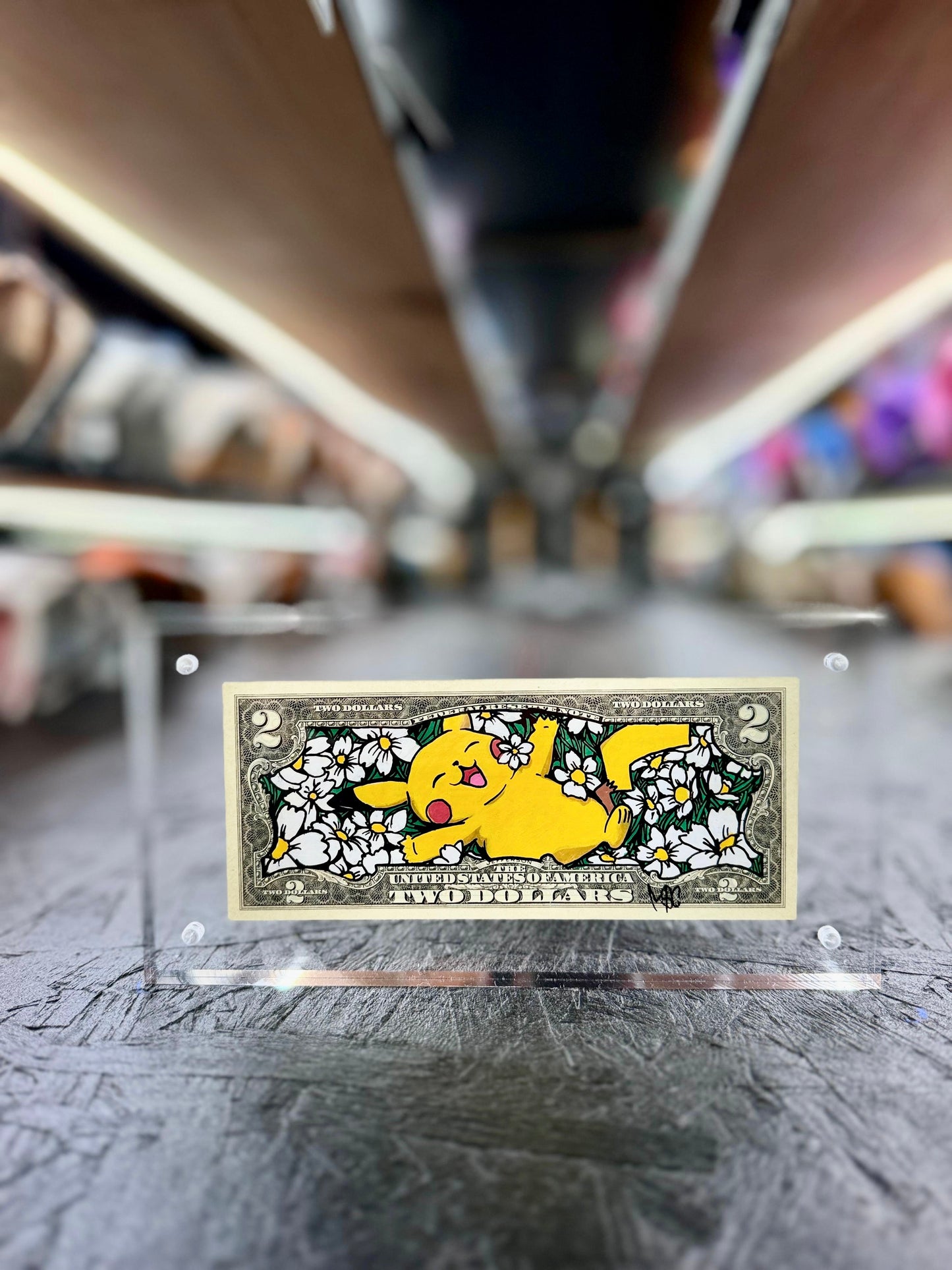 Pokemon "Pikachu" $2 Dollar Bill Art 10.4