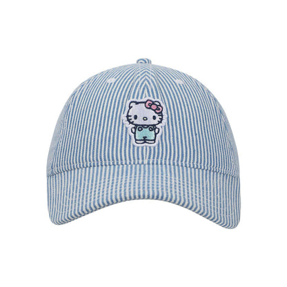 Hello Kitty Pin Stripe Embroidered Hat - Shop Cool Tricks