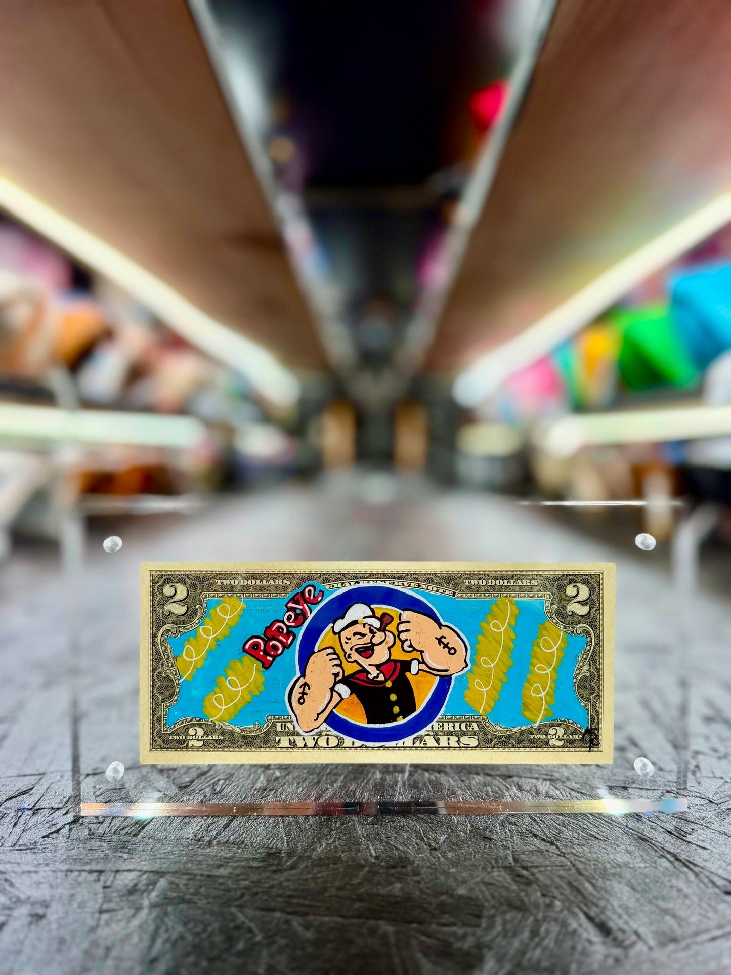 Popeye $2 Dollar Bill Art 5.0
