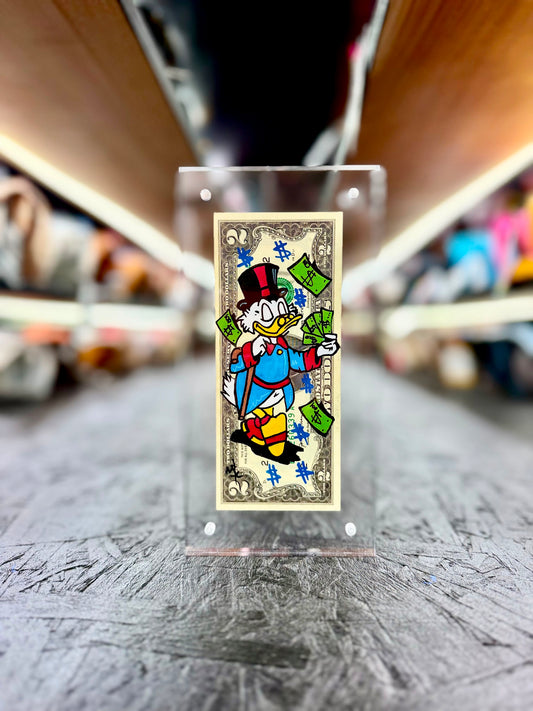 Scrooge McDuck $2 Dollar Bill Art 11.9