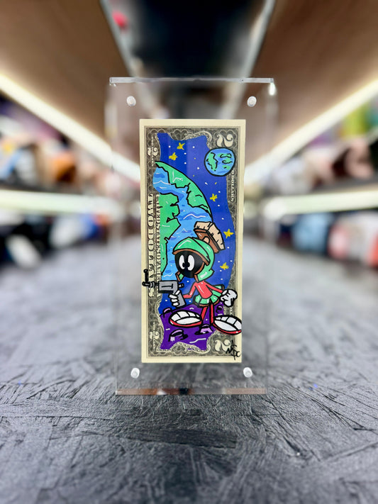 Marvin $2 Dollar Bill Art