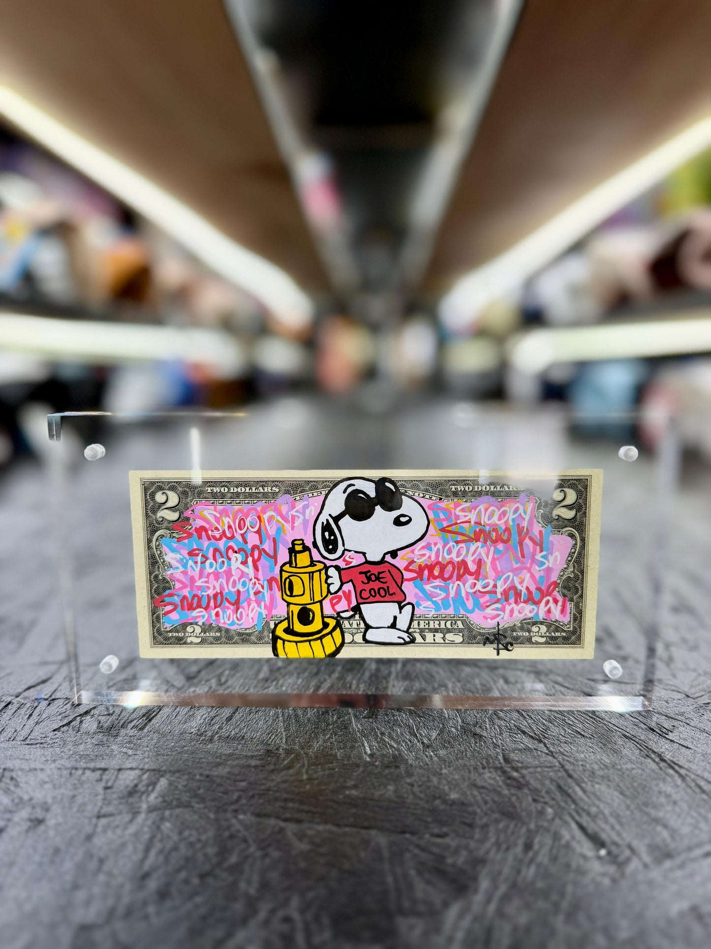 Snoopy $2 Dollar Bill Art 10.1