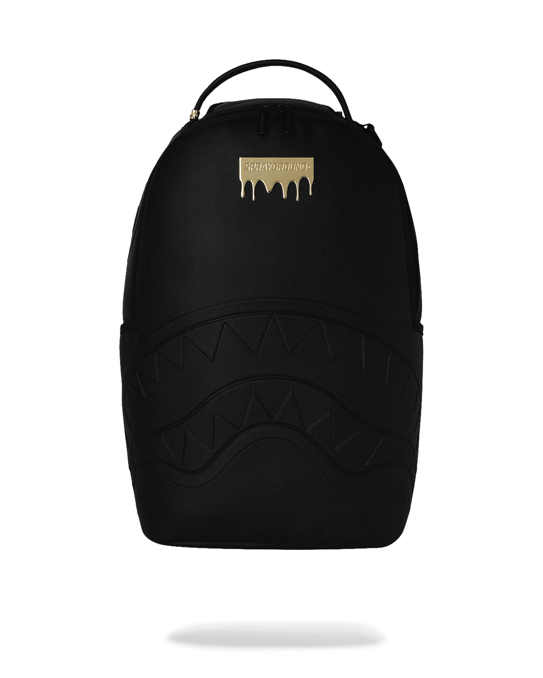 Sprayground Gold Brick Drip Black Backpack