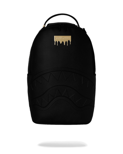 Sprayground Gold Brick Drip Black Backpack