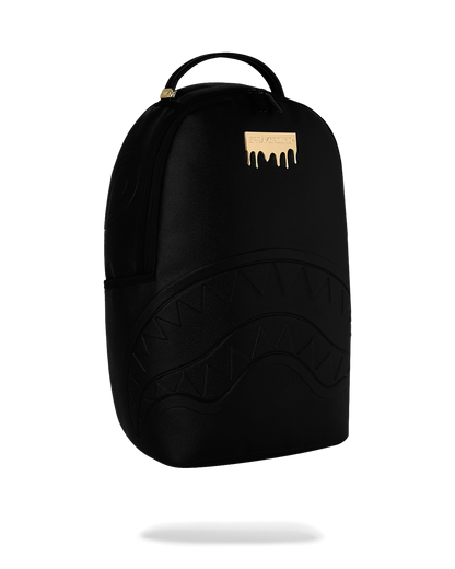 Sprayground Gold Brick Drip Black Backpack