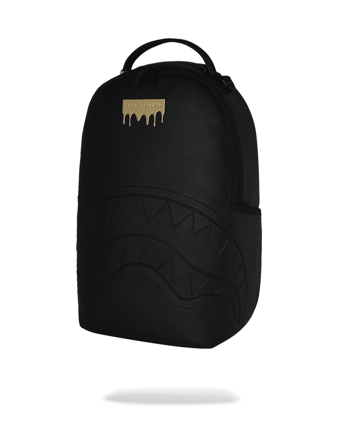 Sprayground Gold Brick Drip Black Backpack