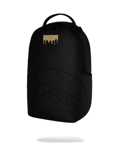 Sprayground Gold Brick Drip Black Backpack