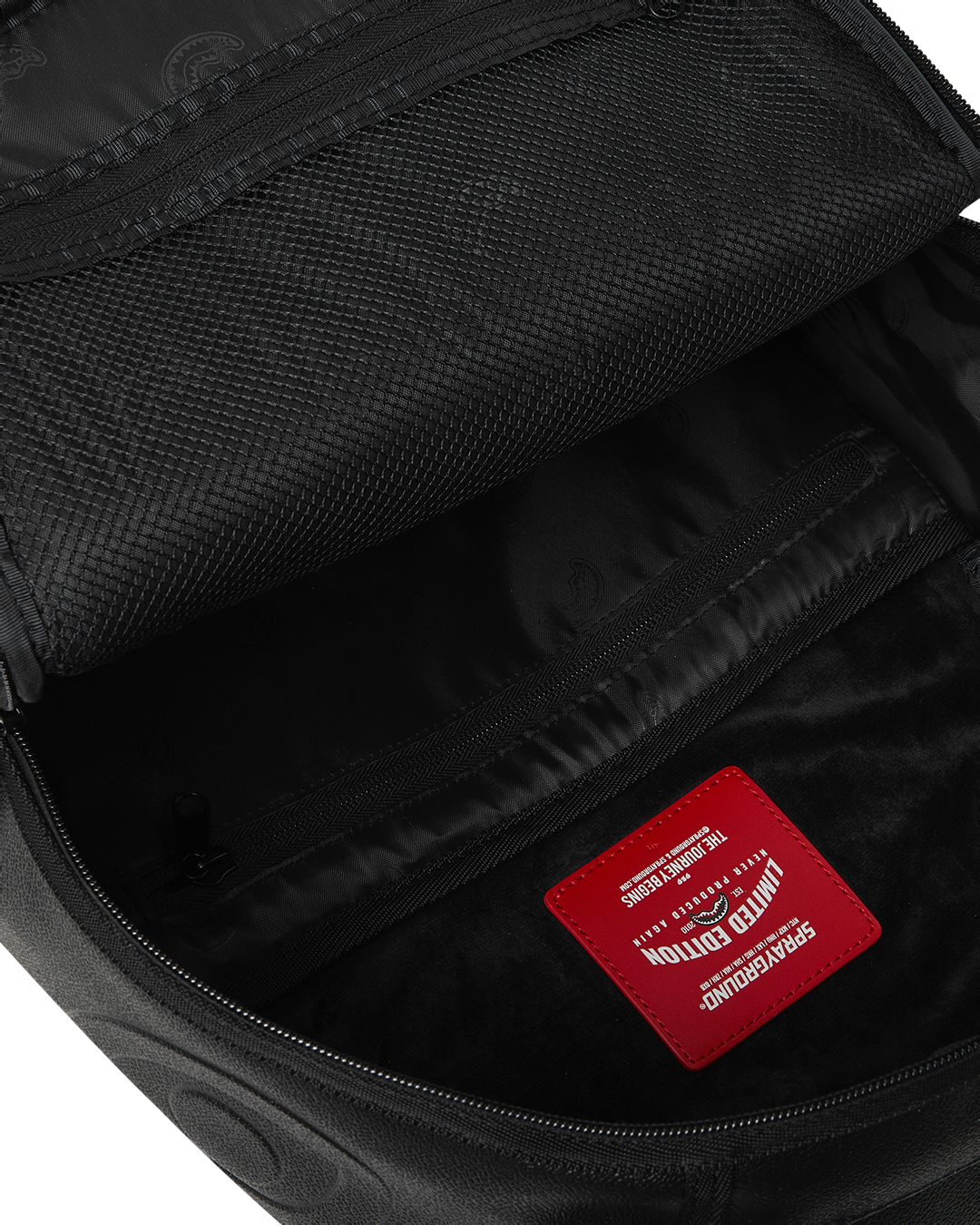 Sprayground Gold Brick Drip Black Backpack