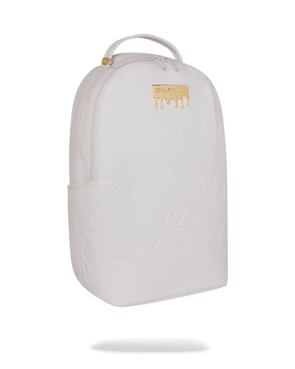 Sprayground Gold Brick Luxe White Backpack
