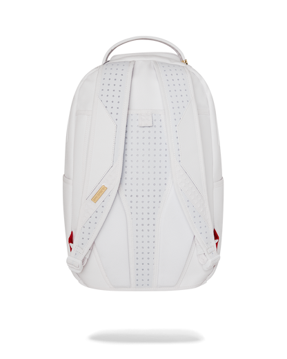 Sprayground Gold Brick Luxe White Backpack