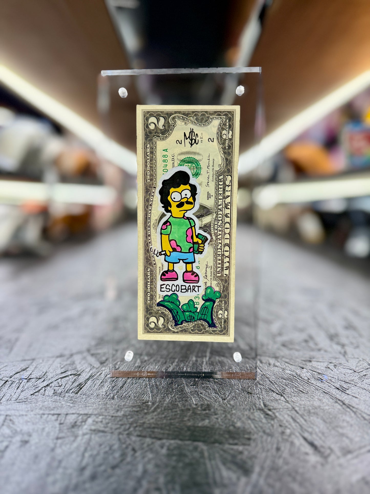 Simpsons (Escobart) $2Dollar Bill Art 7.0
