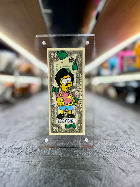 Simpsons (Escobart) $2Dollar Bill Art 8.0