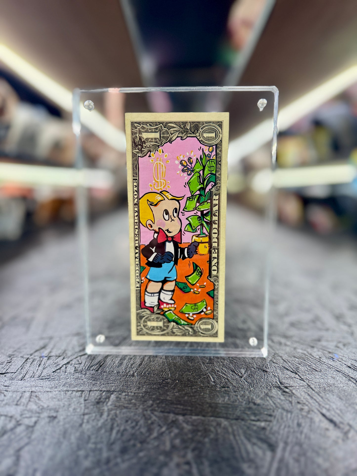 Richie Rich $1 Dollar Bill Art 15.7
