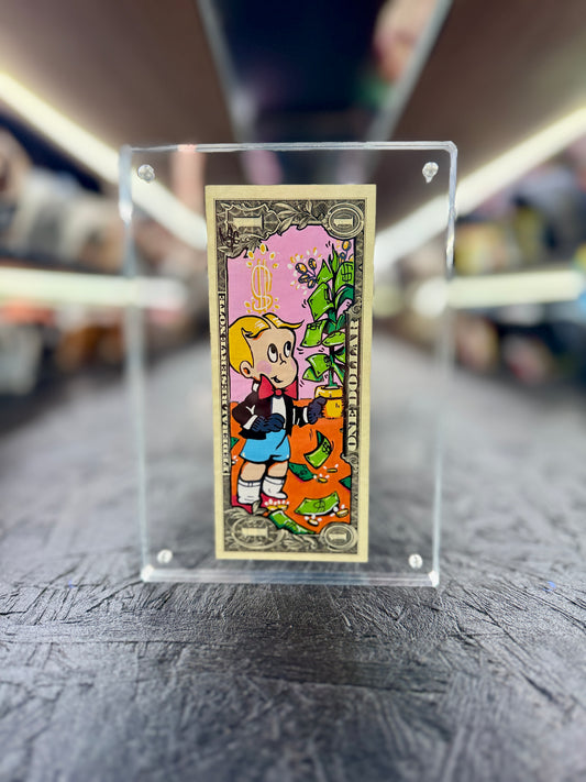 Richie Rich $1 Dollar Bill Art 15.7