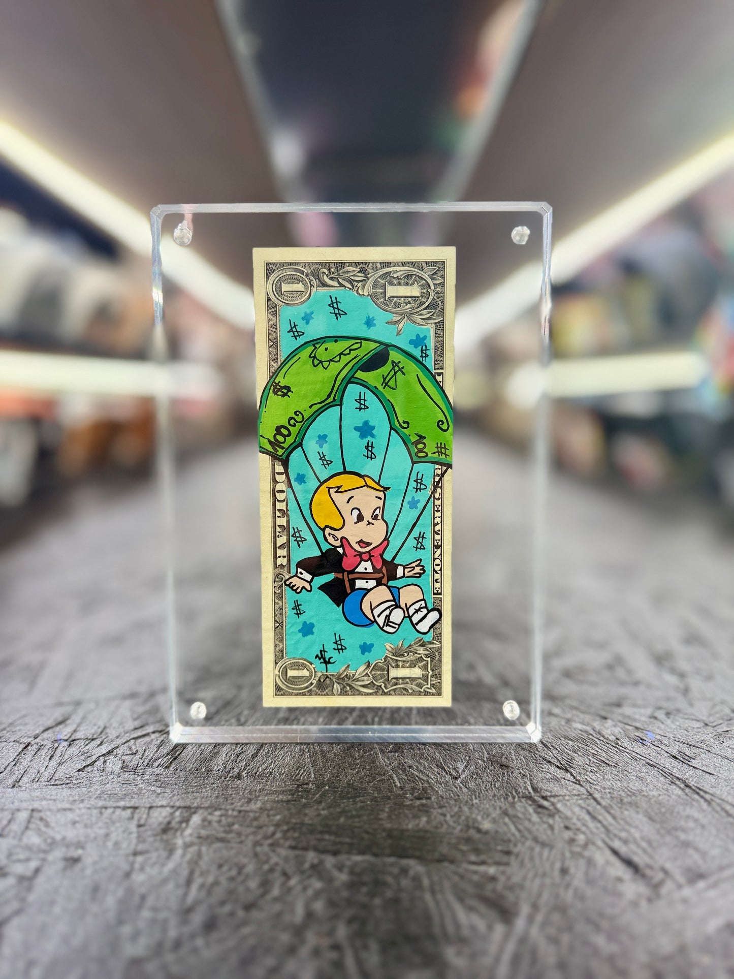 Richie Rich $1 Dollar Bill Art 15.8