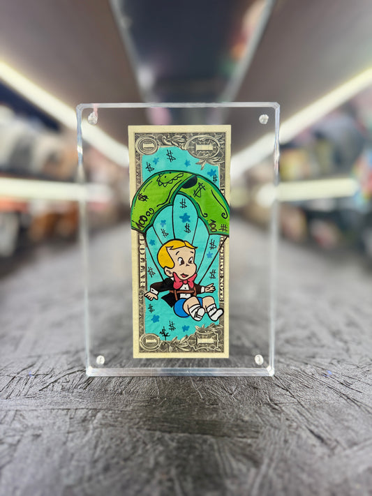 Richie Rich $1 Dollar Bill Art 15.8