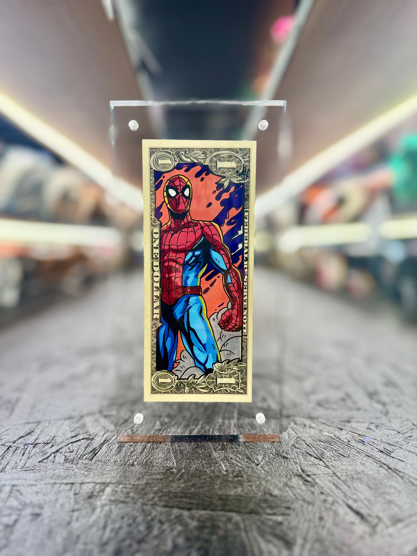 Spiderman $1 Dollar Bill Art 3.0