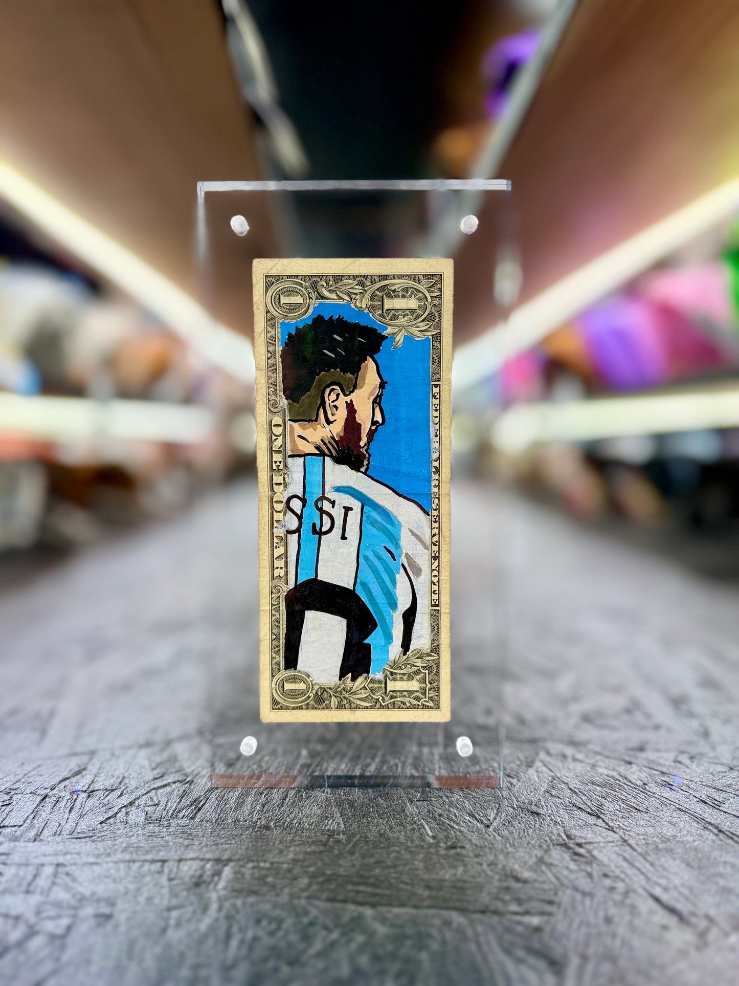 Messi $1 Dollar Bill Art 10.3