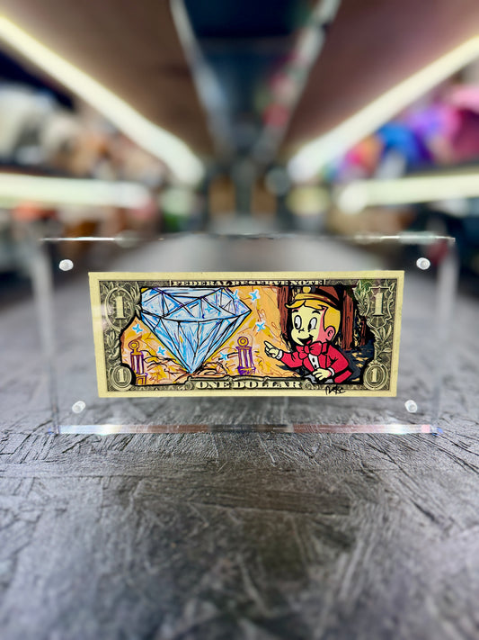 Richie Rich $1 Dollar Bill Art 16.9