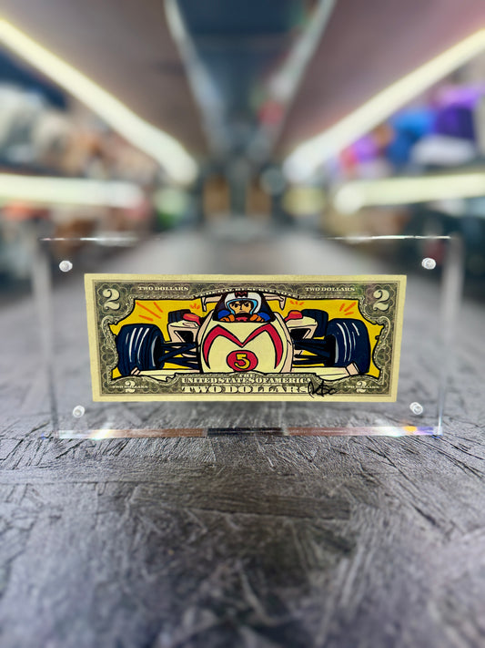 Speed Racer $2 Dollar Bill Art 1.0