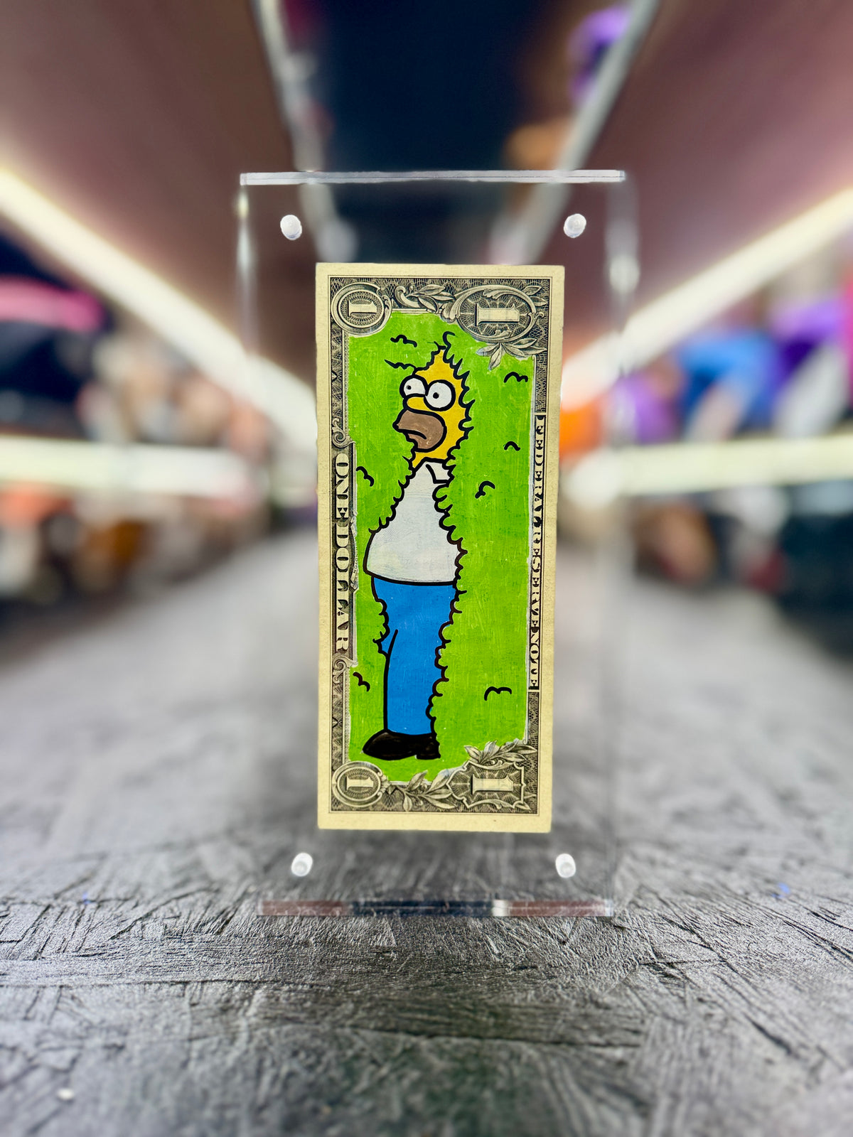 Simpsons (Homer) $1 Dollar Bill Art 10.7