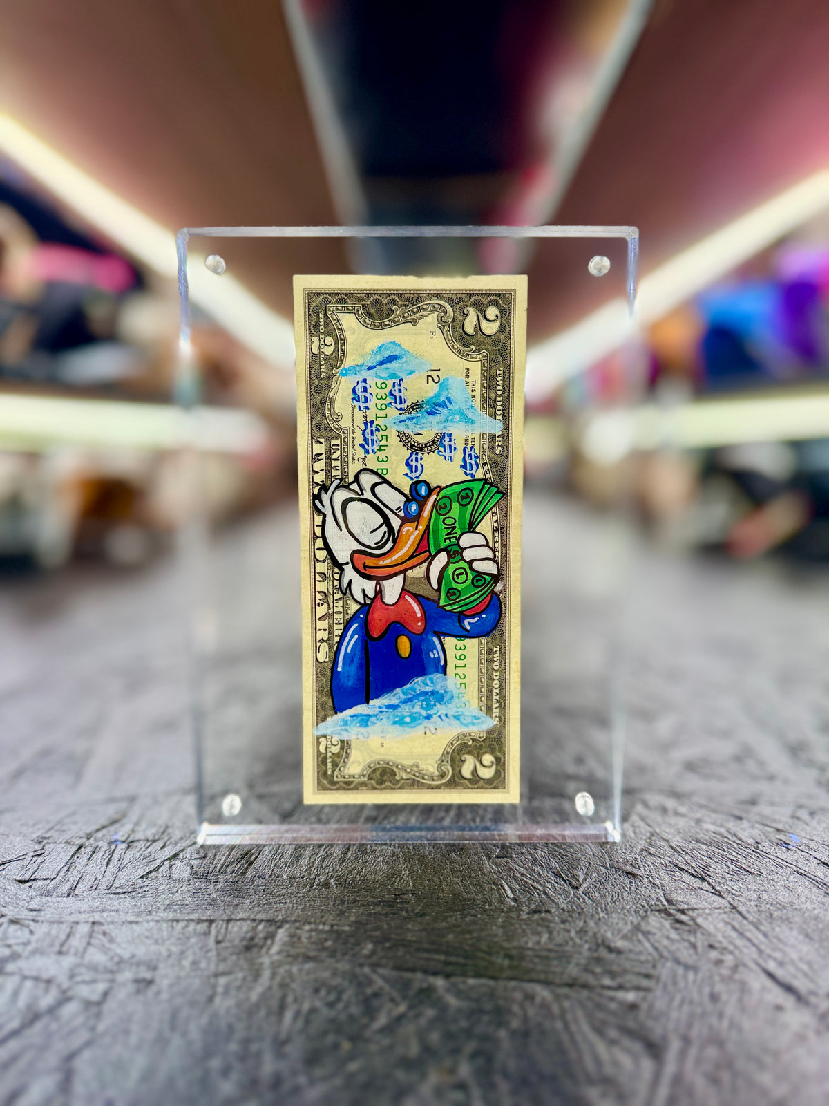 Scrooge McDuck $2 Dollar Bill Art 12.7