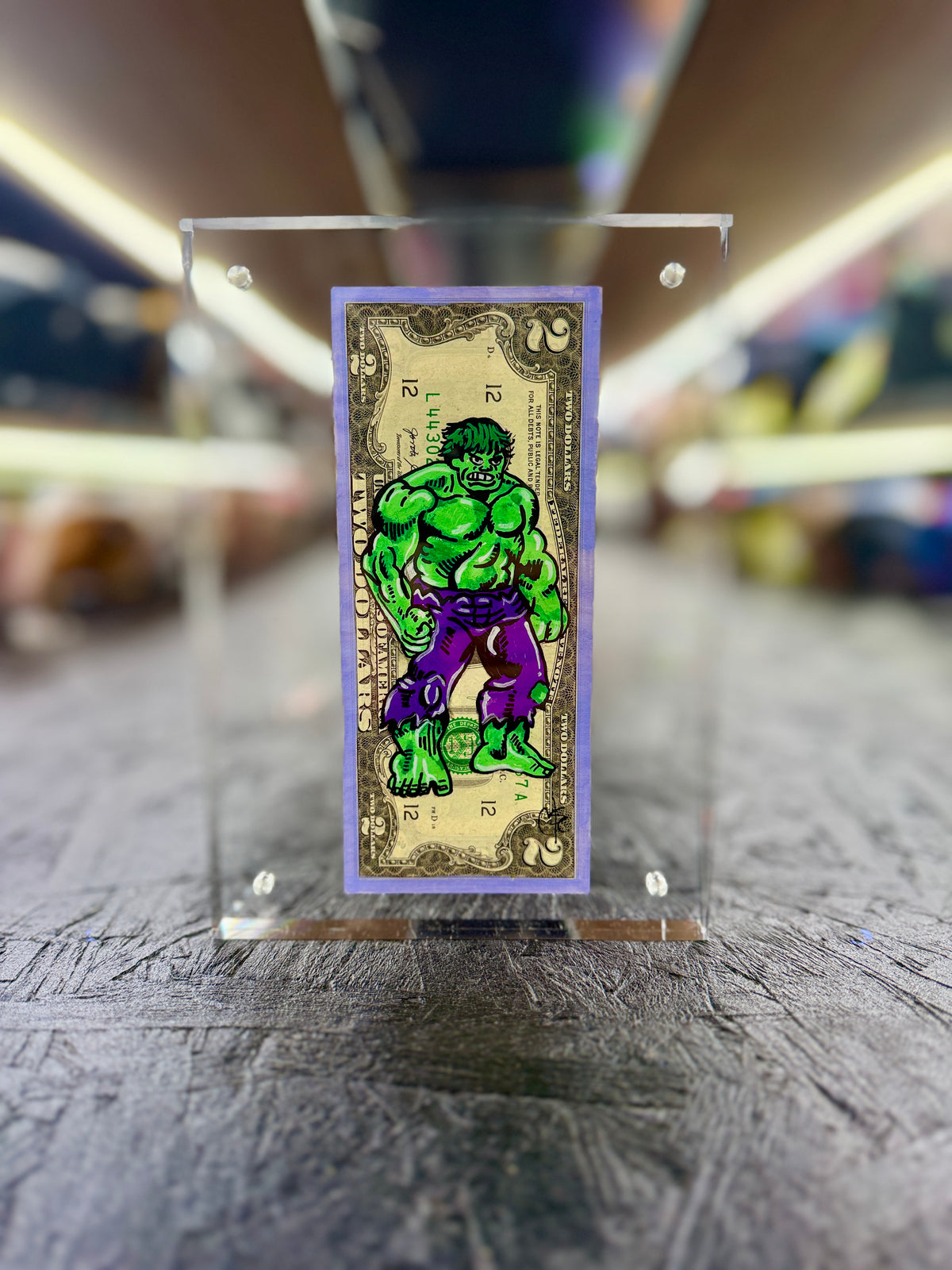 Incredible Hulk $2 Dollar Bill Art 1.0