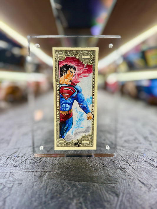 Superman $2 Dollar Bill Art 9.0