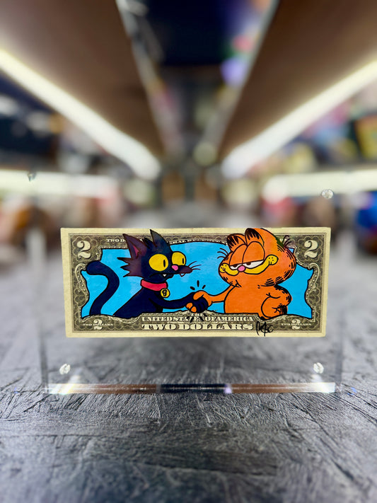 Garfield $2 Dollar Bill Art 5.0