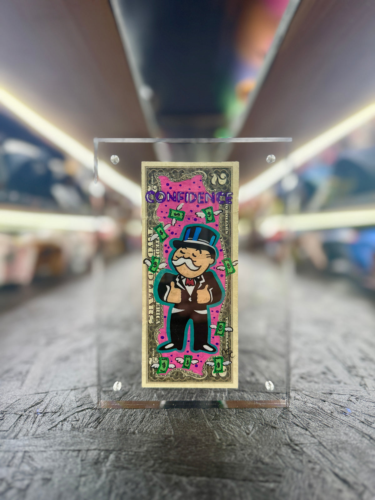 Mr Monopoly $2 Dollar Bill Art 51.8