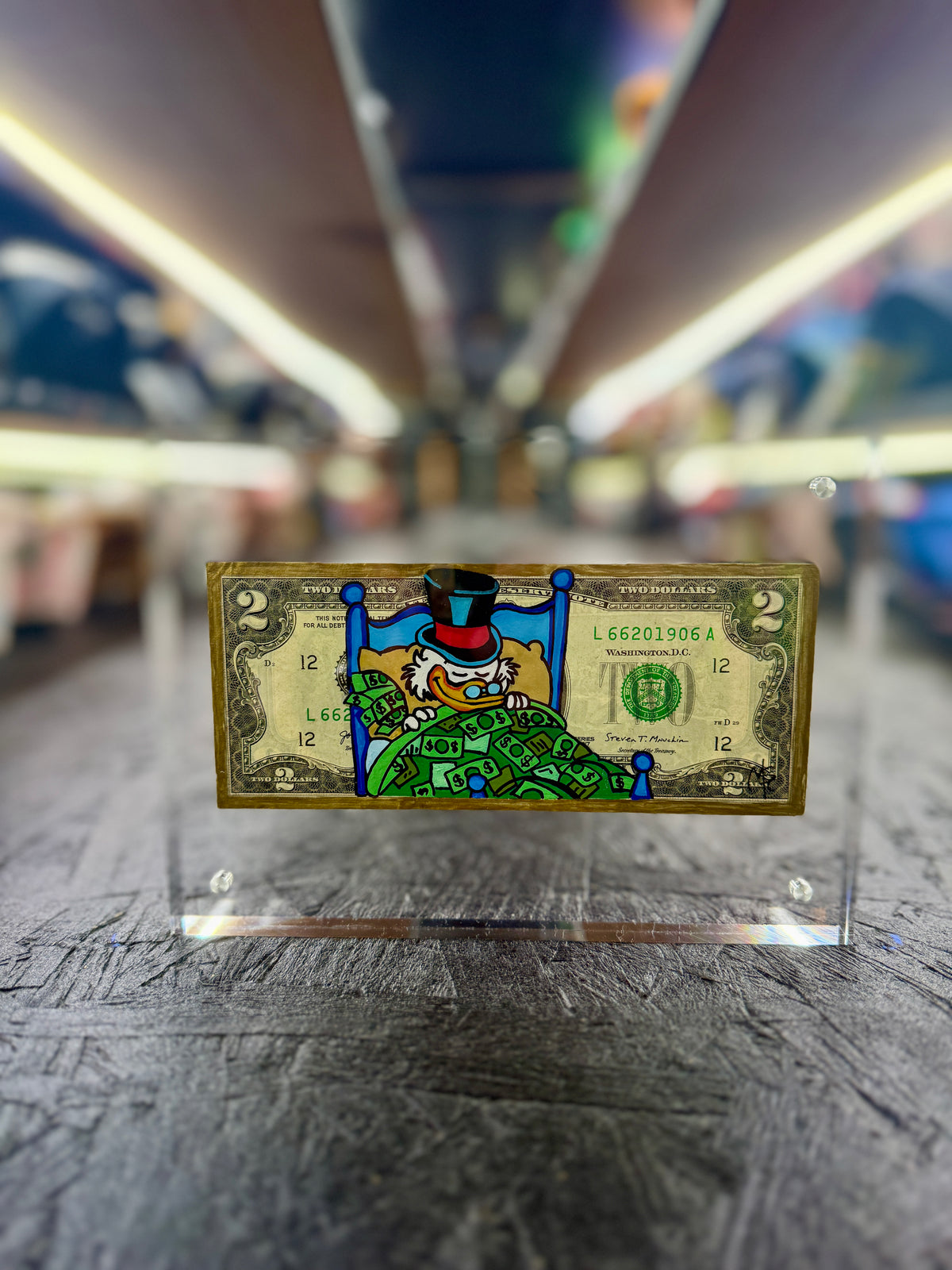 Scrooge McDuck $2 Dollar Bill Art 13.2
