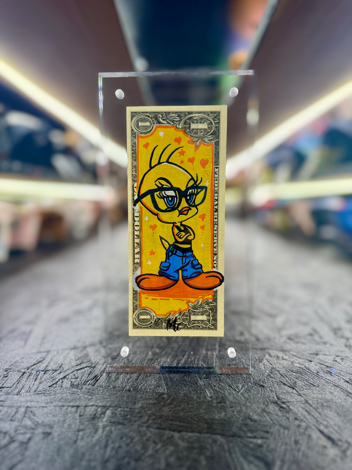 Tweety $1 Dollar Bill Art 5.0