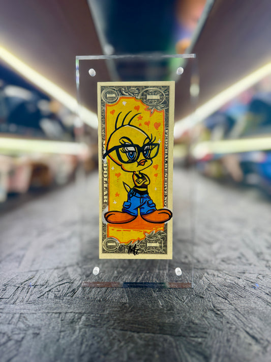 Tweety $1 Dollar Bill Art 5.0