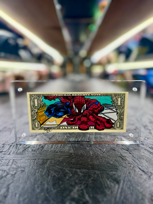 Spiderman $1 Dollar Bill Art 8.0