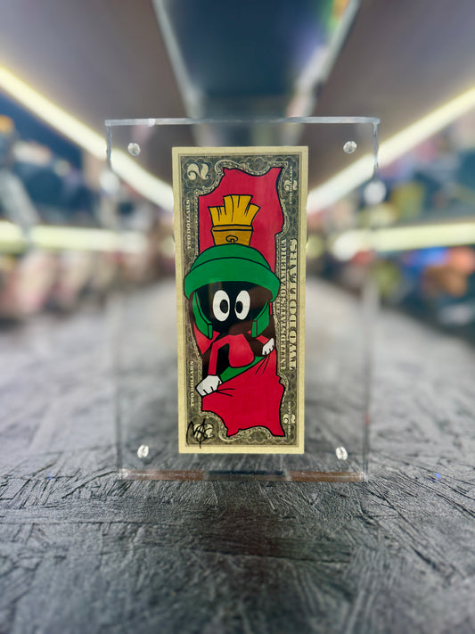 Marvin The Martian $2 Dollar Bill Art 10.3