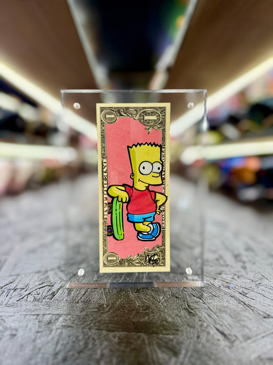 Simpsons (Bart) $1 Dollar Bill Art 11.1