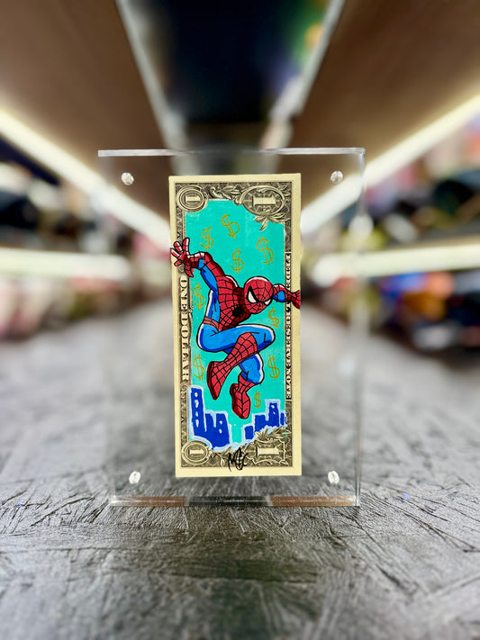 Spiderman $1 Dollar Bill Art 10.0