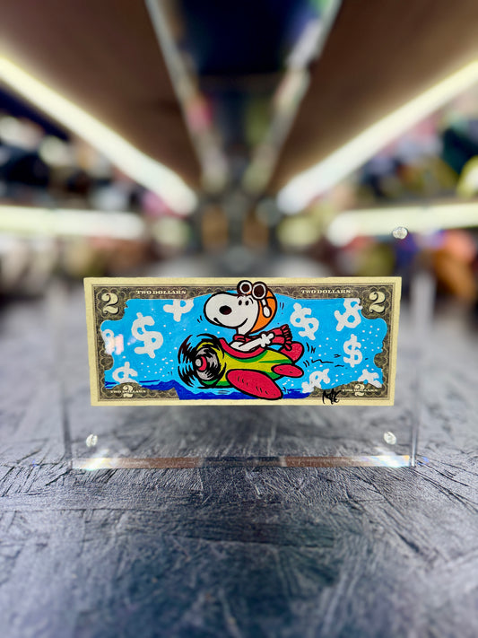 Snoopy $1 Dollar Bill Art 19.0