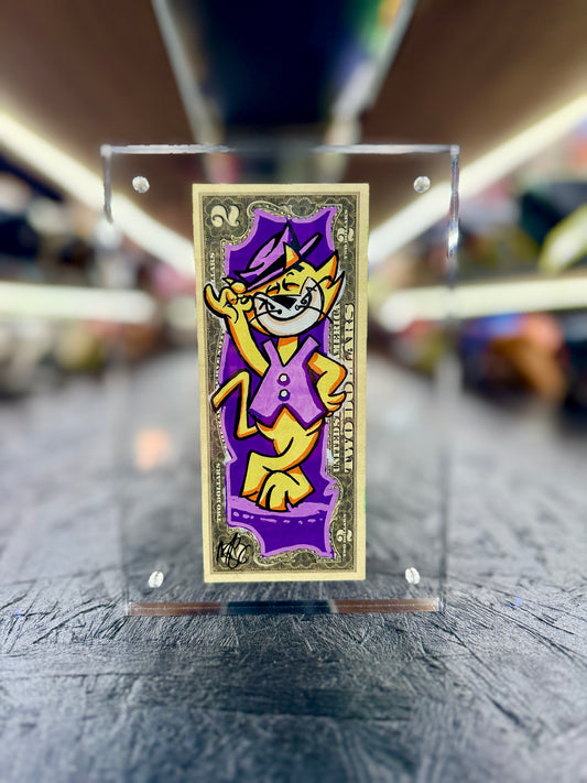 Top Cat $2 Dollar Bill Art