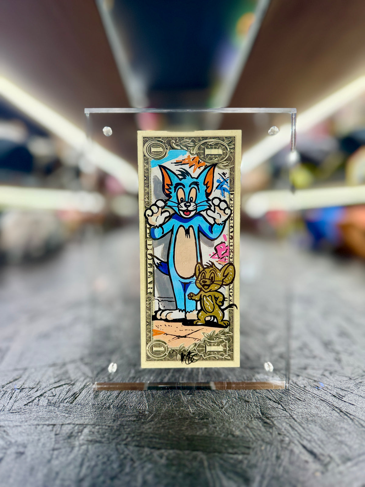 Tom & Jerry $1 Dollar Bill Art 6.1