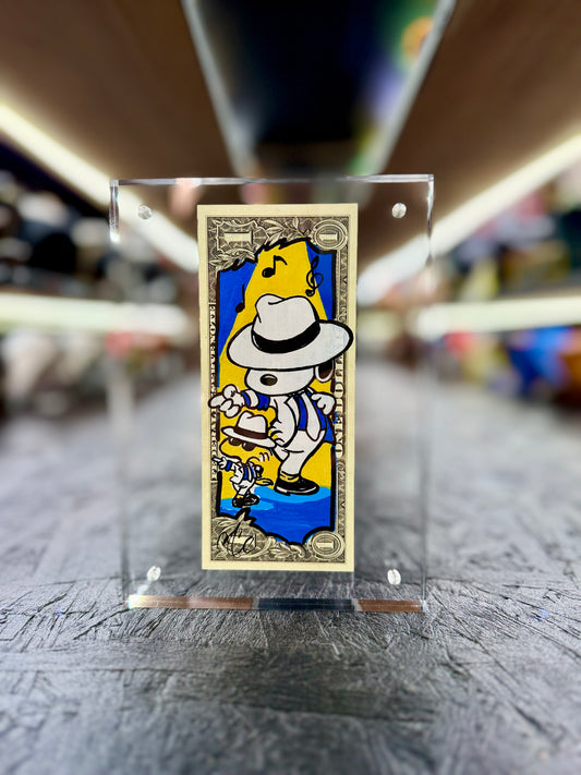 Snoopy $1 Dollar Bill Art 19.1