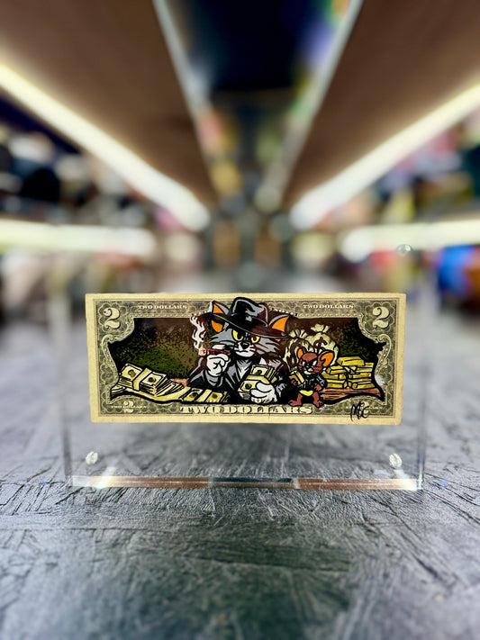 Tom & Jerry $2 Dollar Bill Art 6.2